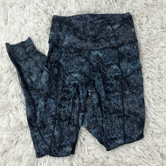 lululemon athletica Pants - Lululemon Fast And Free 7/8 Tight Fairisle Multi Black